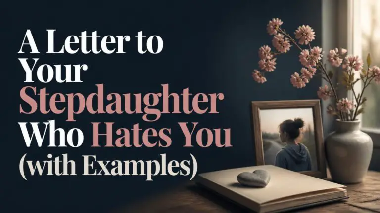 A Letter to Your Stepdaughter Who Hates You (with Examples)