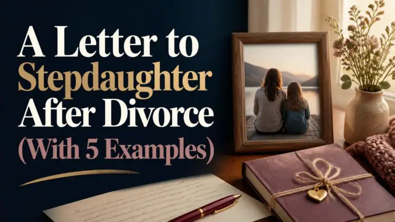 A Letter to Stepdaughter After Divorce (With 5 Examples)