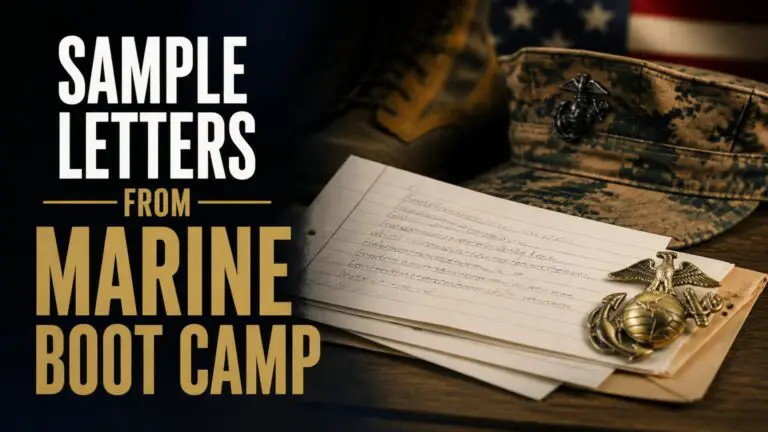 Sample Letters From Marine Boot Camp