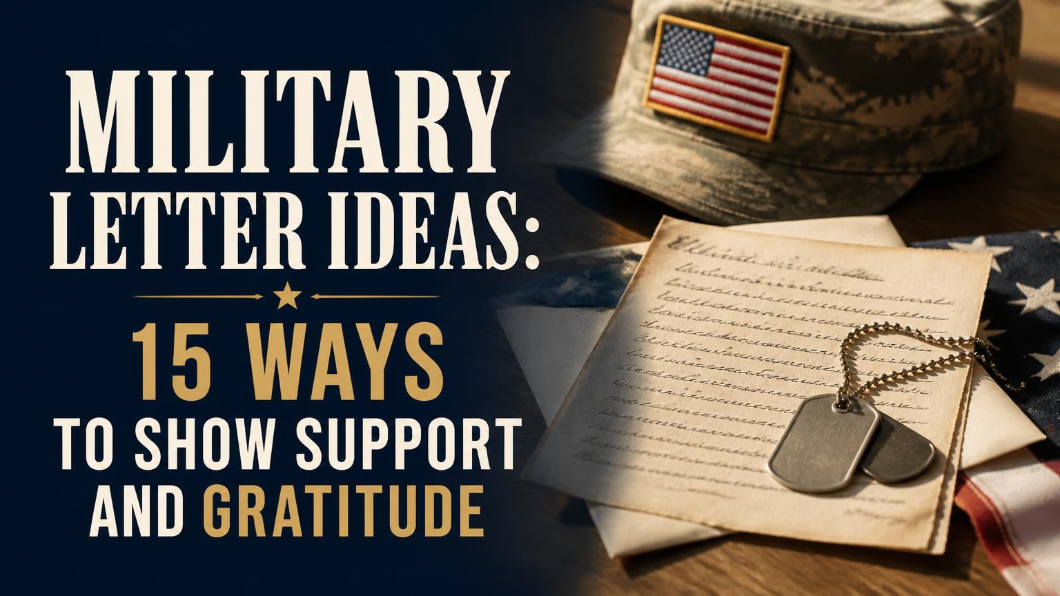 Military Letter Ideas