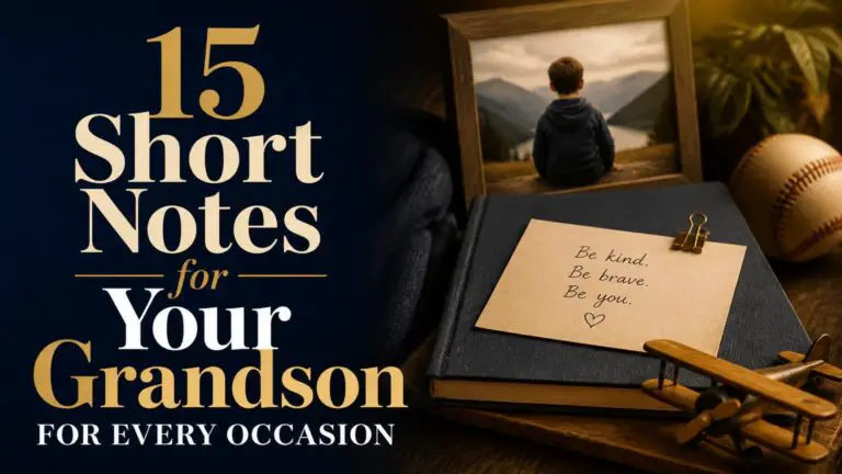 15 Short Notes for Your Grandson for Every Occasion