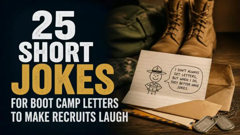25 Short Jokes for Boot Camp Letters to Make Recruits Laugh