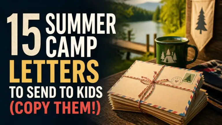 15 Summer Camp Letters to Send to Kids (Copy Them!)