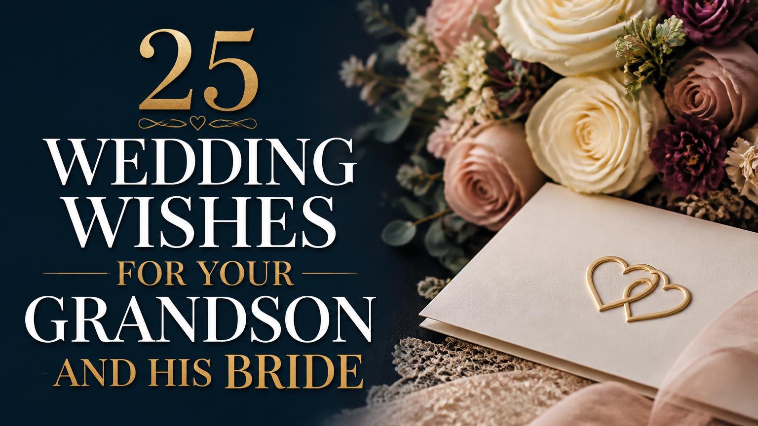 Wedding Wishes for Grandson and His Bride