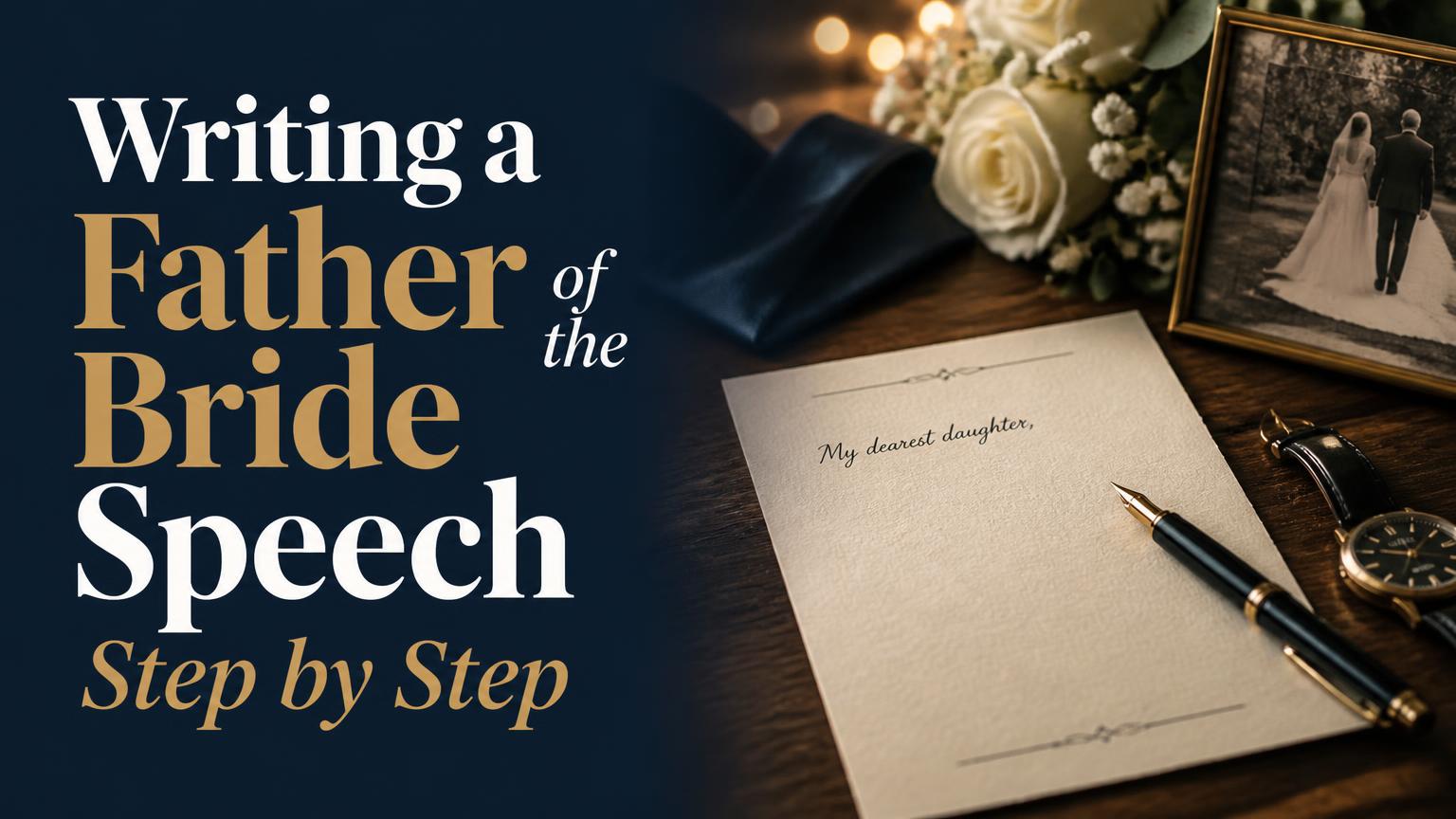 Writing a Father of the Bride Speech Step by Step
